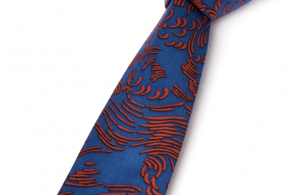 Satin silk tie designed in SUNRISE